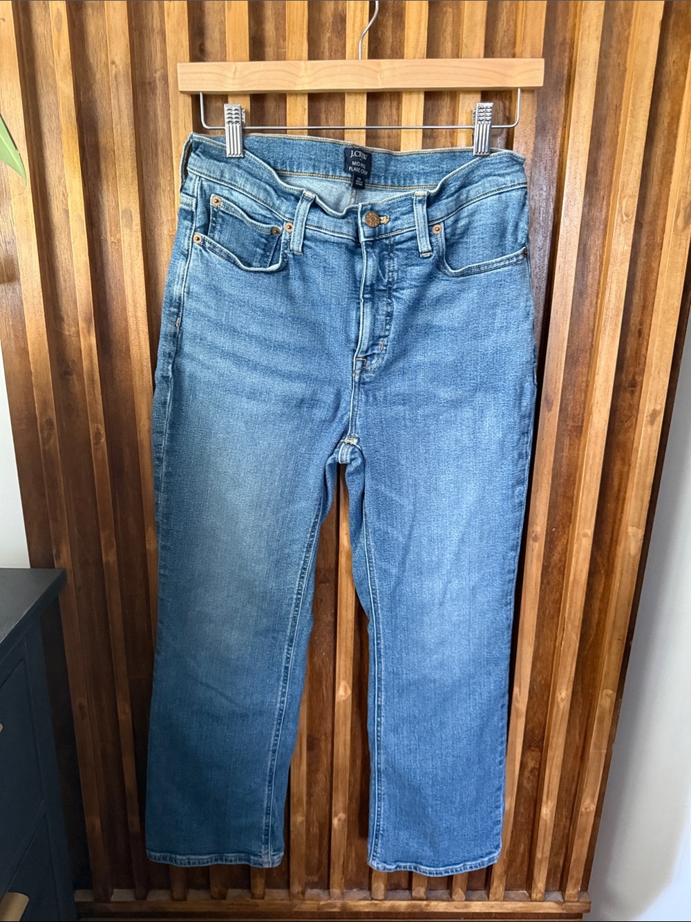 J. Crew Factory Mid Rise Cropped Flare Leg Jeans. Size 28